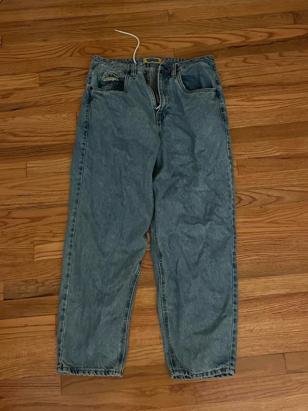 Empyre Women's Straight Leg Jeans in Faded Blue